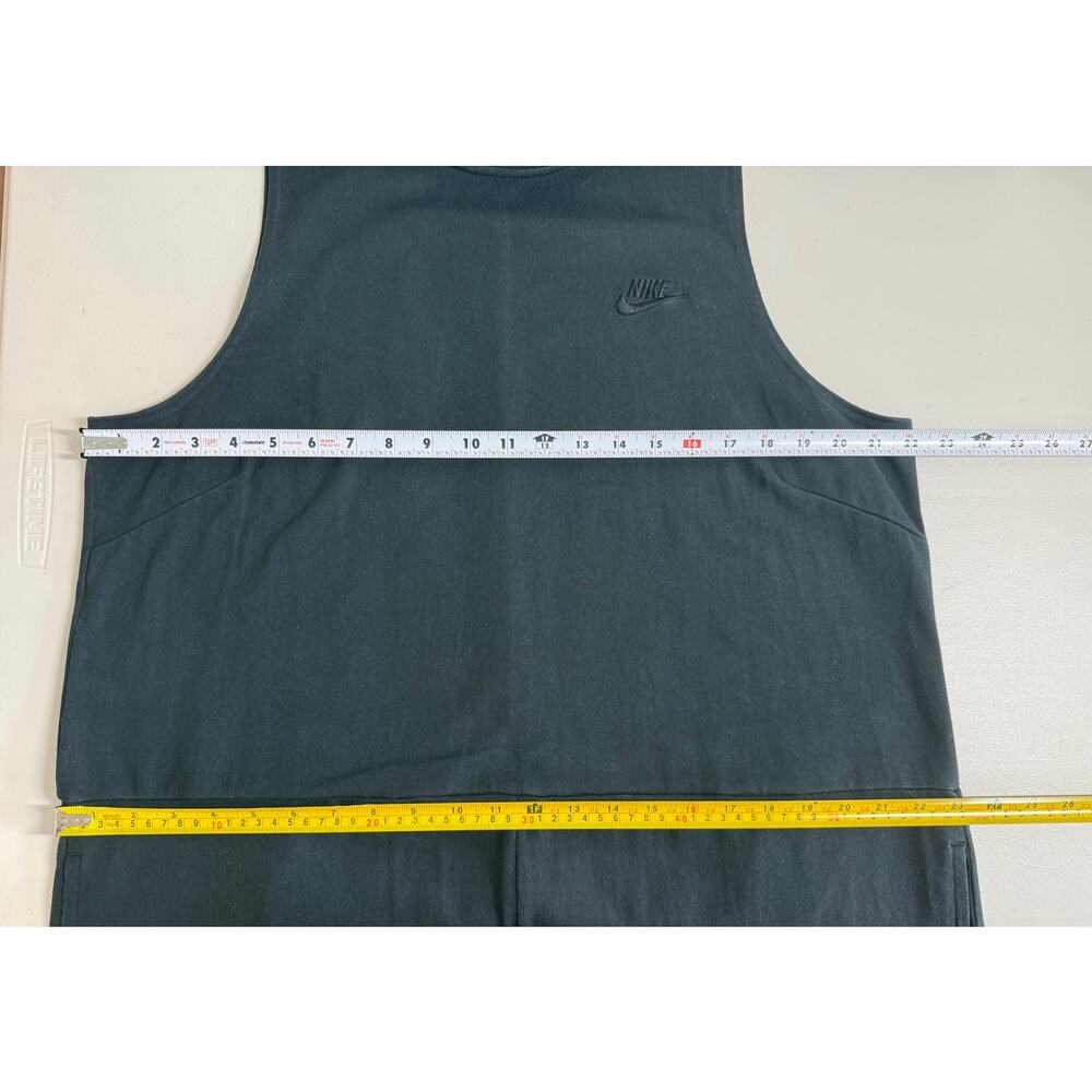 Nike Sleeveless Mock Neck Wide Leg Jumpsuit Size XXL Black Pockets Athleisure - Picture 8 of 11
